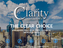 Tablet Screenshot of claritycontractors.com